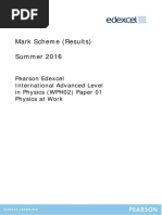 Mark Scheme (Results) Summer 2016