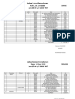 JADWAL PEMADAMAN PELANGGAN BIASA 09 JUNI 2020