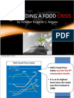 Avoiding A Food Crisis Presentation by Senator Edgardo J. Angara (03.09.2011)