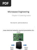 Microwave Engineering: Chapter 4: Scattering Matrix | PDF