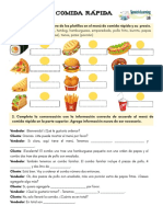 Clases de Conversación - La Comida - Práctica