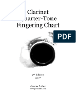 Clarinet Quarter-Tone Fingering Chart: Jason Alder