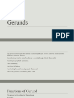 Gerunds and Grammar