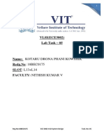Reg - No:18BEC0175 ECE 3002 VLSI System Design Task. No: 05