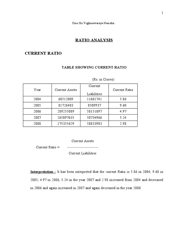 RATIO ANALYSIS PROJECT PDF FREE DOWNLOAD visual data 6