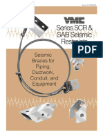 Series SCR & SAB Seismic Restraints: Seismic Braces For Piping, Ductwork, Conduit, and Equipment
