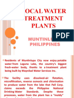 Local Water Treatment Plants: Muntinlupa, Philippines