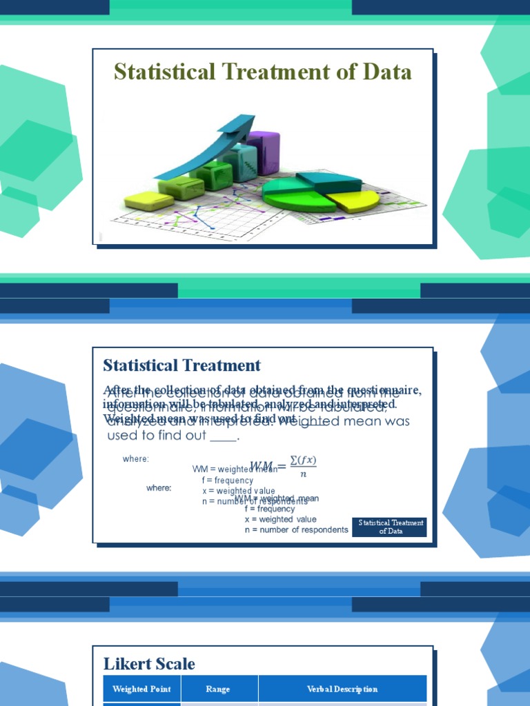 Statistical Treatment Using Weighted Mean | PDF | Level Of Measurement ...