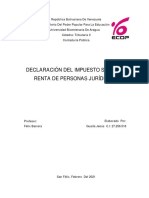 Caso Práctico Forma DPJ-99026 Declaracion Definitiva de ISLR Personas Juridicas