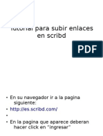 Tutorial para Subir Enlaces en Scribd