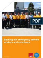 Backing Our Emergency Service Workers and Volunteers