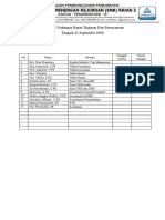 Distribusi Undangan Rapat Tinjauan Dan Perencanaan