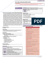 Clinical Therapeutics Oral Revalida Review Notes: CASE 1: Dr. Abraham Daniel C. Cruz