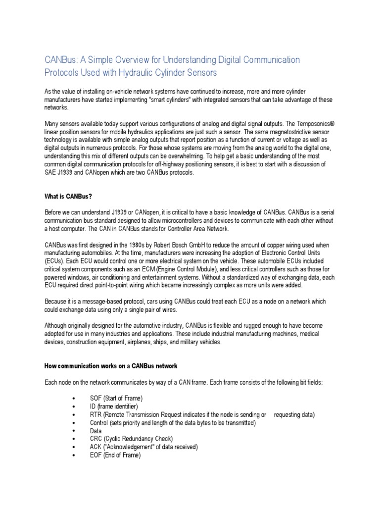 Asset1R CANBus Overview Final PDF Computer Mediated Communication