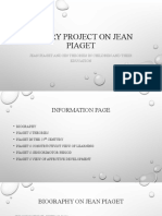 Theory Project On Jean Piaget Powerpoint