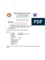Detailed Lesson Plan in TLE 9: Cronasia Foundation College Inc