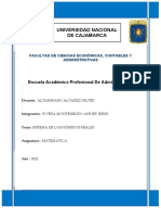 Sistema de Los Numeros Reales Matematica