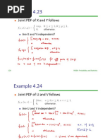 Example 4.23: Joint PDF of X and Y Follows