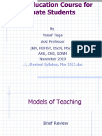 Introduction To Models of Teaching