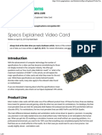 Specs Explained Video Card