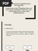 CCC Insurance Corporation, Petitioner, VS. Kawasaki Steel Corporation, F.F. Mañacop Construction Co., Inc., and Florante F. Mañacop, Respondents