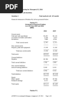 ACC00724 (Accounting For Managers) S2, 2016 Assignment 1 (20 Marks)