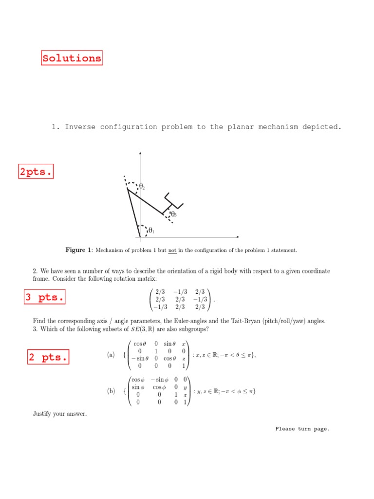 Rigid Body Rotation and Angle Calculations | PDF | Theoretical Physics ...