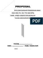 PDF CONTOH Proposal Dana Hibah Honorarium PAUD 2021