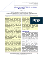 Effect of Lockdown During COVID 19 An in