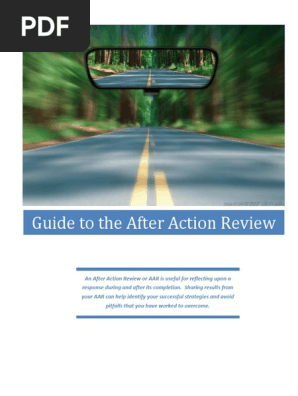 After Action Review Guideline and Reporting Template v1 04 01 2019
