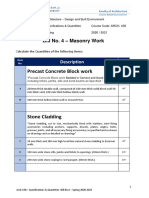 Bill No 4 - Masonry Work