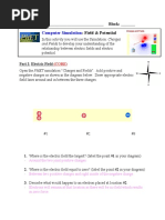Electric Field and Potential Lab Simulation | PDF | Electric Field ...