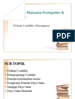 Interaksi Manusia Komputer & Usability