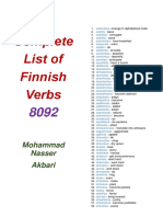8092 Finnish Verbit
