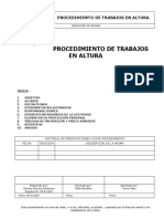 Procedimiento trabajos altura