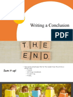 Writing A Conclusion