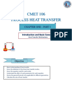 CMET 106 Process Heat Transfer: Chapter One - Part 1