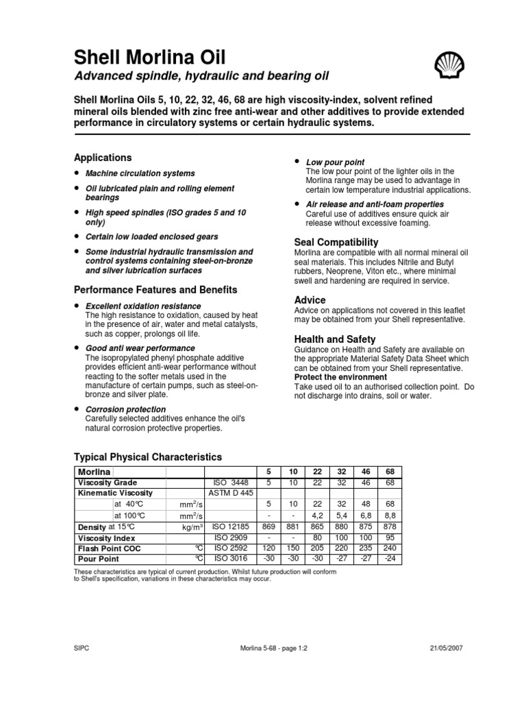 High Performance Industrial Oils for Machine Circulation Systems