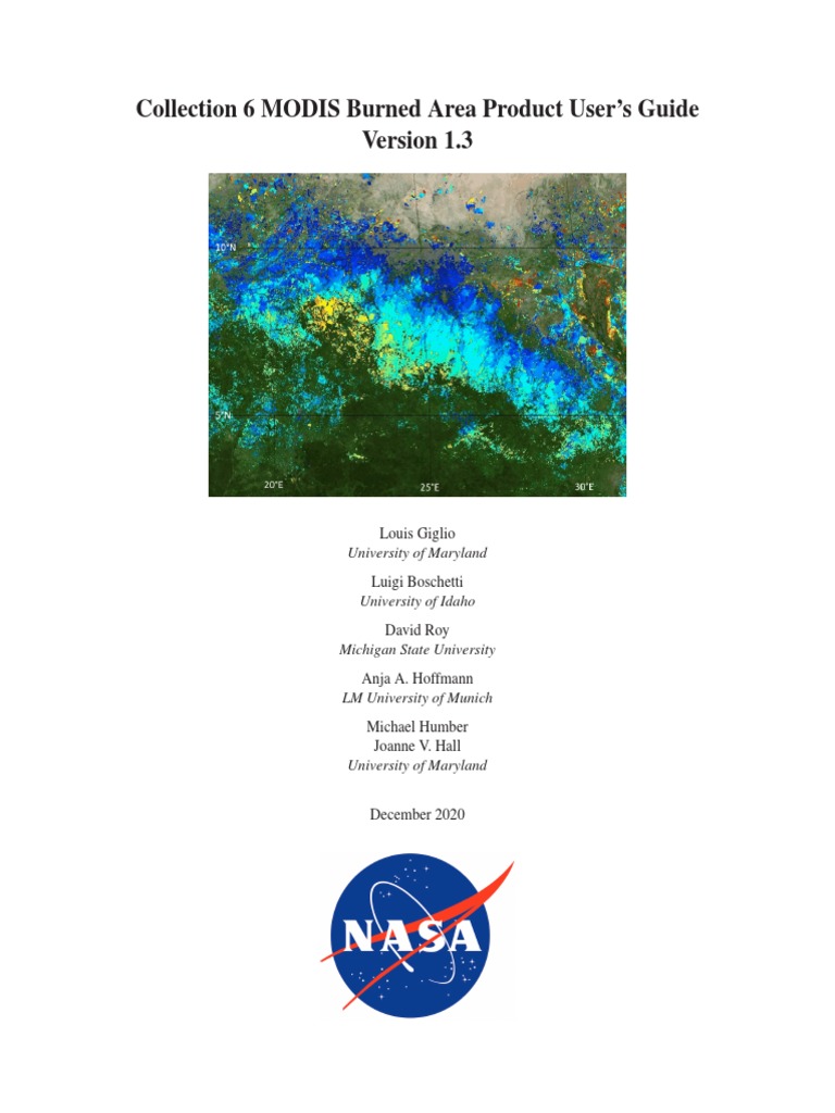 Collection 6 MODIS Burned Area Product User's Guide: University of ...