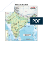 India Map - Physical Map of India Regions
