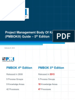 PMBOK 5TH Edition_ Resume Differences