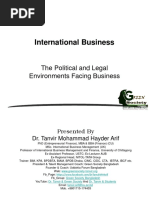 The Political and Legal Environments Facing Business