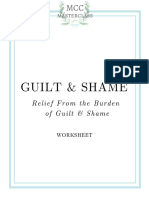 Guilt and Shame Worksheet