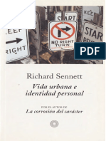 Richard Sennett Vida Urbana e Identidad Personal