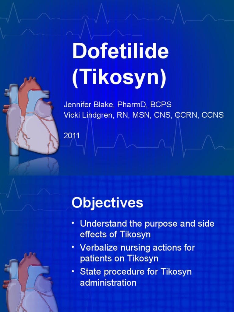 Tikosyn Administration and Monitoring Guide | PDF | Medicine | Drugs