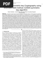 Download Advanced Symmetric key Cryptography using extended MSA method DJSSA symmetric key algorithm by Journal of Computing SN50420114 doc pdf