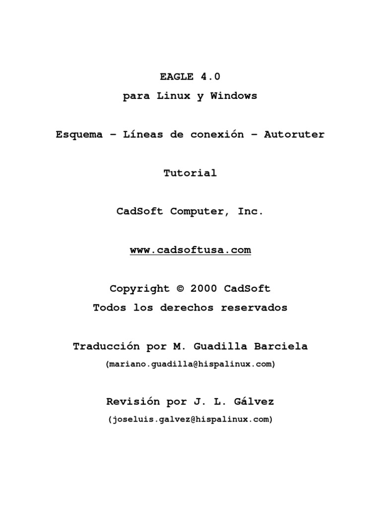 Tutorial Eagle Español | PDF | Point and Click | Haga doble clic