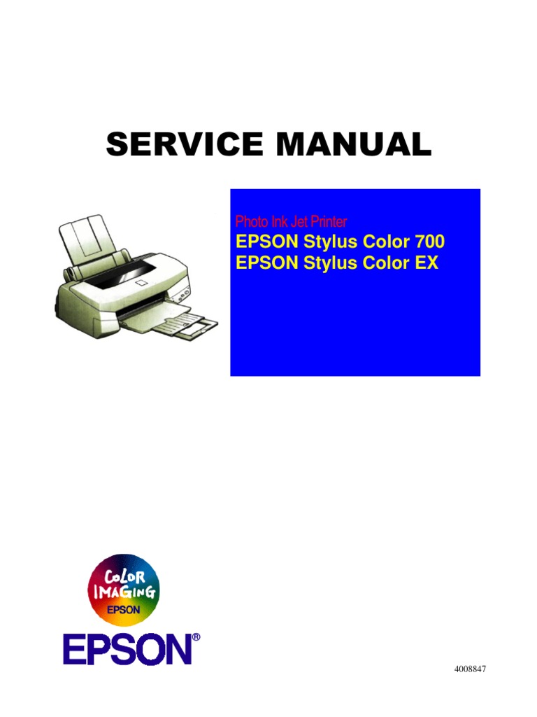Epson Stylus Color 700 - Stylus Color EX Service Manual | Printer  (Computing) | Electronic Circuits