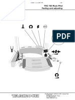THC 700 Rock Pilot Testing and Adjusting: C 52931 - 2 en 0805 / PIR 1