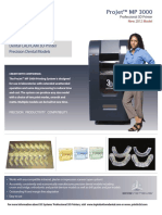 Projet™ MP 3000: Dental Cad/Cam 3D Printer Precision Dental Models